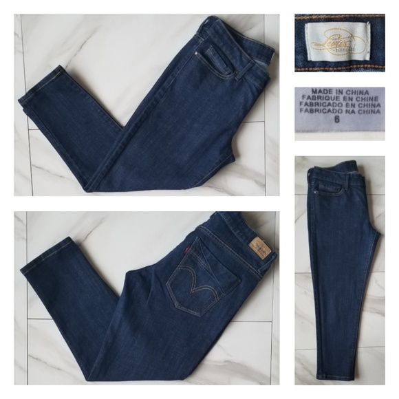 Levi's San Francisco Cropped Skinny Denim Jeans - Picture 3 of 8